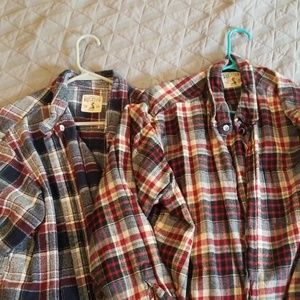 2 men's Redhead flannels